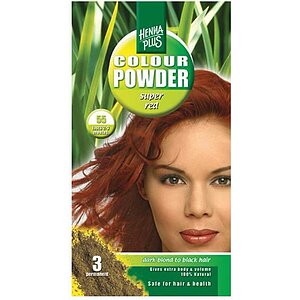 Pudră de henă Colour Powder Super Red 55 Hennaplus pe Sexlab.ro