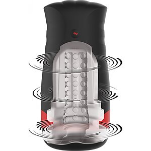 Quantum Cyclone Masturbator Negru pe SexLab