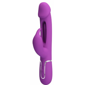 Rabbit Kampas Reîncărcabil 7 Moduri cu Burst Climax Mov pe Sexlab.ro