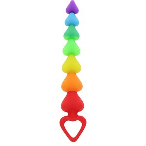 Rainbow Heart Beads Multicolor pe SexLab