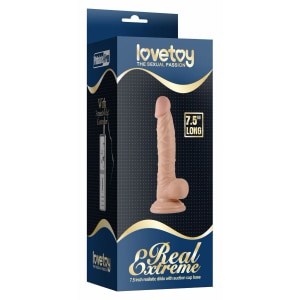 Real Extreme Vibrator 19 cm cu Ventuză Puternică