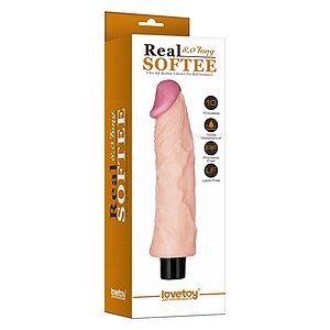Real Softee Vibrating Dildo 21cm