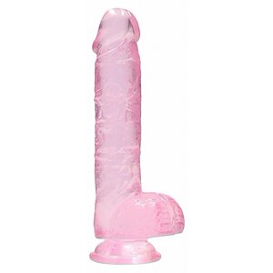 RealRock Crystal Roz 17cm RealRock Crystal Roz 17cm pe Sexlab.ro