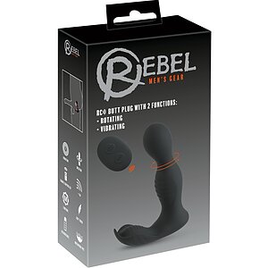 Rebel Plug Anal RC 2 Funcții, Rotativ și Vibrant pe SexLab