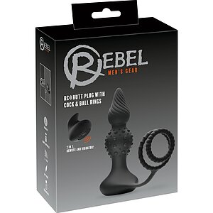 Rebel RC Dop Anal Vibrator cu Inele 10 Moduri Wireless pe SexLab