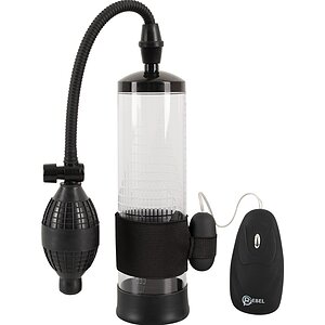 Rebel Set 7-în-1: Pompă Măsurabilă, 20 Moduri Vibrații Negru pe SexLab