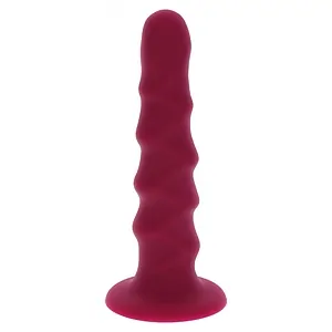 Ribbed Dong 16cm Roșu Ribbed Dong 16cm Roșu pe SexLab