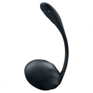 Ribbed Petal Satisfyer — 12 Programe, silicon Moale, Impermeabil Negru