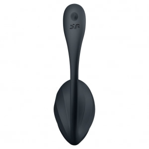 Ribbed Petal Satisfyer — 12 Programe, silicon Moale, Impermeabil Negru