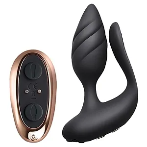 Rocks-Off Cocktail Dual Motored Couples Toy Negru pe SexLab