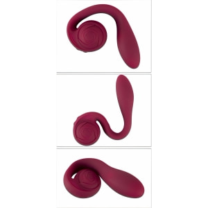 Rosenrot Vibrator Flexibil, 2 Motoare, 10 Moduri Roșu