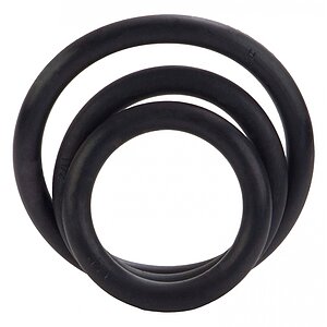 Set Inele Penis Rubber Negru pe SexLab