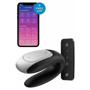 Satisfyer Double Fun Negru pe Sexlab.ro