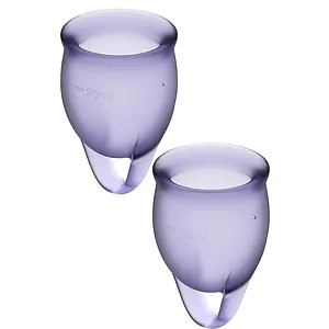 Cupa Menstruala Set 2 Bucati Reutilizabila Satisfyer Feel Confident Cupa Menstruala Mov