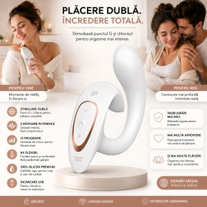 Satisfyer G For Goddess 1 12 Programe Reîncărcabil Alb