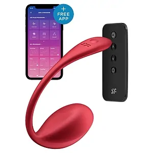 Vibrator Pentru Cuplu Control Prin Aplicatie Vibrator Cu Telecomanda Wireless Si Aplicatie