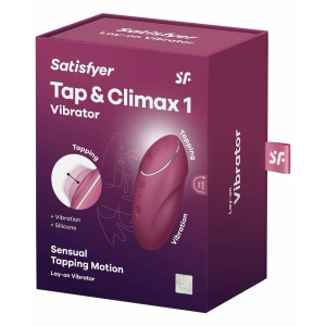 Satisfyer Tap Climax 1 Roșu 11 Vibrații + 11 Tapping