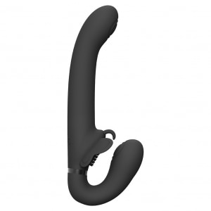 Satu Pulse-Wave And Vibrating Strapon Negru pe Sexlab.ro