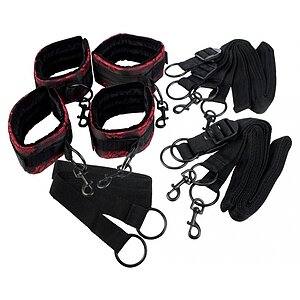 Scandal Bed Restraints Negru pe SexLab