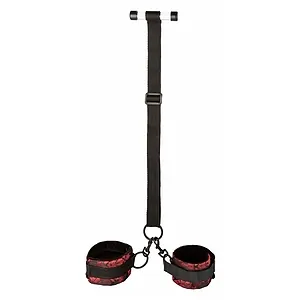 Scandal Over The Door Cuffs Negru Scandal Over The Door Cuffs Negru pe SexLab