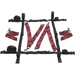 Scandal Set Imobilizare Pat 8 Puncte – Negru CalExotics pe SexLab