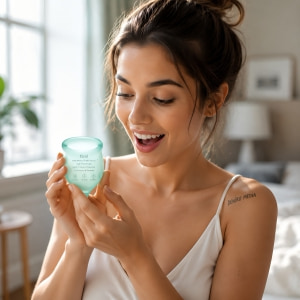 Set 2 buc Satisfyer - Feel Secure Menstrual Cup Dark Green