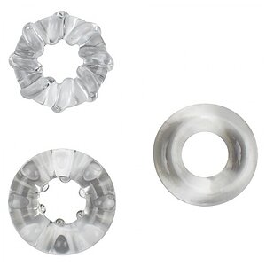 Set 3 Inele JoyRings Enhancement Penis Ring Transparent Set 3 Inele JoyRings Enhancement Penis Ring Transparent pe Sexlab.ro
