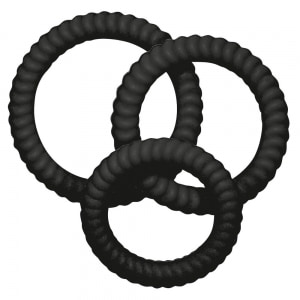 Set 3 Inele Love Negru Set 3 Inele Love Negru pe Sexlab.ro