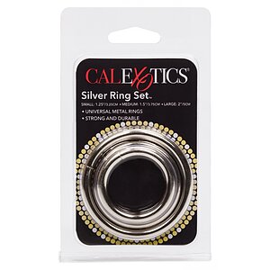 Set 3 Inele Penis Silver Ring Argintiu