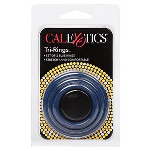 Set 3 Inele Penis Tri-Rings Albastru