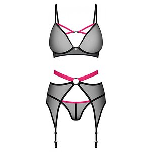 Set 3 Piese Obsessive Novenes Negru pe Sexlab.ro