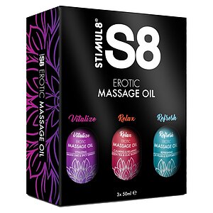 Set 3 Uleiuri Masaj S8 Oil Box pe SexLab