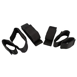 Set 4 Piese Bad Kitty Arm And Leg Restraints Negru pe SexLab