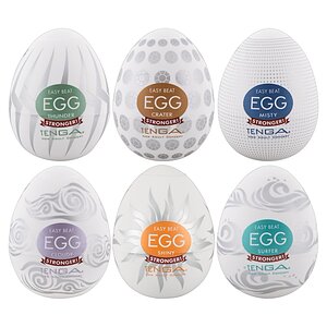 Set 6 Masturbatoare Egg Variety 2 Alb pe SexLab