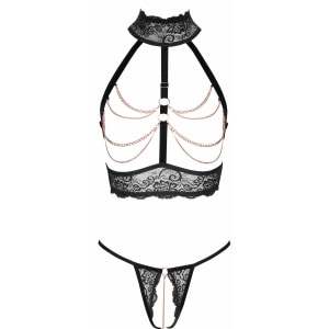 Set Abierta Fina Amethyst Negru XL