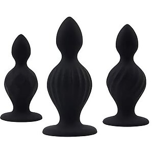Set Anal Plug The Ripples Anal Negru pe SexLab