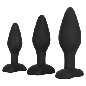 Set Anal Silicone Exerciser Negru Set Anal Silicone Exerciser Negru pe Sexlab.ro