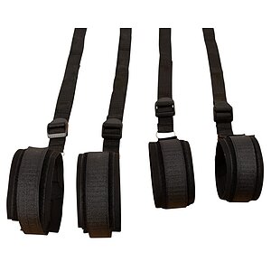Set Bed Restraint Bondage Negru
