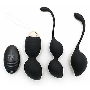 Set Bile Rimini Kegel Training Negru pe SexLab