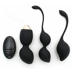 Set Bile Rimini Kegel Training Negru pe SexLab