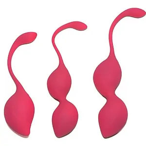 Set Bile Vaginale Rimba Geneva Kegel Training Roz pe SexLab