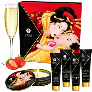 Set Cadou Geisha Secrets Strawberry pe Sexlab.ro