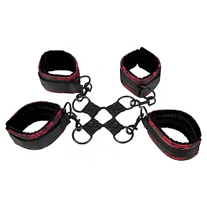 Set Cătușe Scandal Mâini Și Picioare Negru Set Cătușe Scandal Mâini Și Picioare Negru pe SexLab