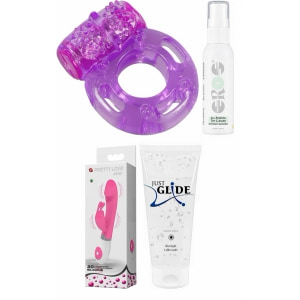 Set Complet Plăcere: Kit Vibrant, Lubrifiant și Igienă Set Complet Plăcere: Kit Vibrant, Lubrifiant și Igienă pe Sexlab.ro
