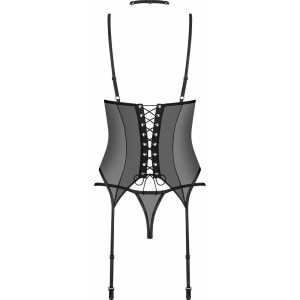 Set Corset Obsessive Donarella Negru XS-S