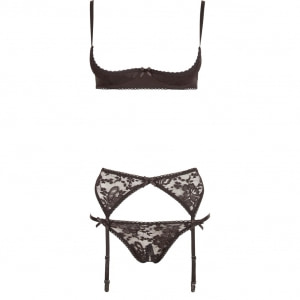 Set Cottelli Collection Aaliyah Negru Set Cottelli Collection Aaliyah Negru pe Sexlab.ro