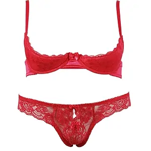 Set Cottelli Collection Demi Rosu pe SexLab