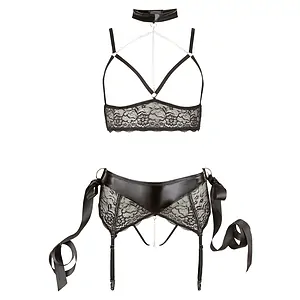 Set Cottelli Collection Riley Negru pe Sexlab.ro