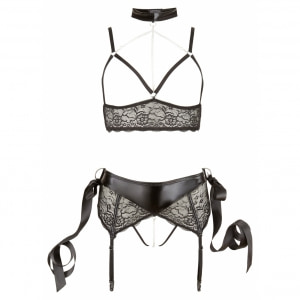 Set Cottelli Collection Riley Negru Set Cottelli Collection Riley Negru pe Sexlab.ro