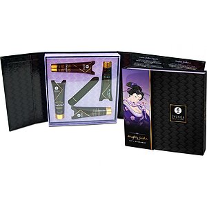 Set Creme Și Vibrator Naughty Geisha Negru